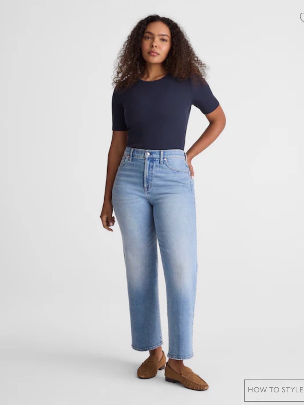 Madewell The Curvy perfect Vintage Wide-Leg Crop Jean
